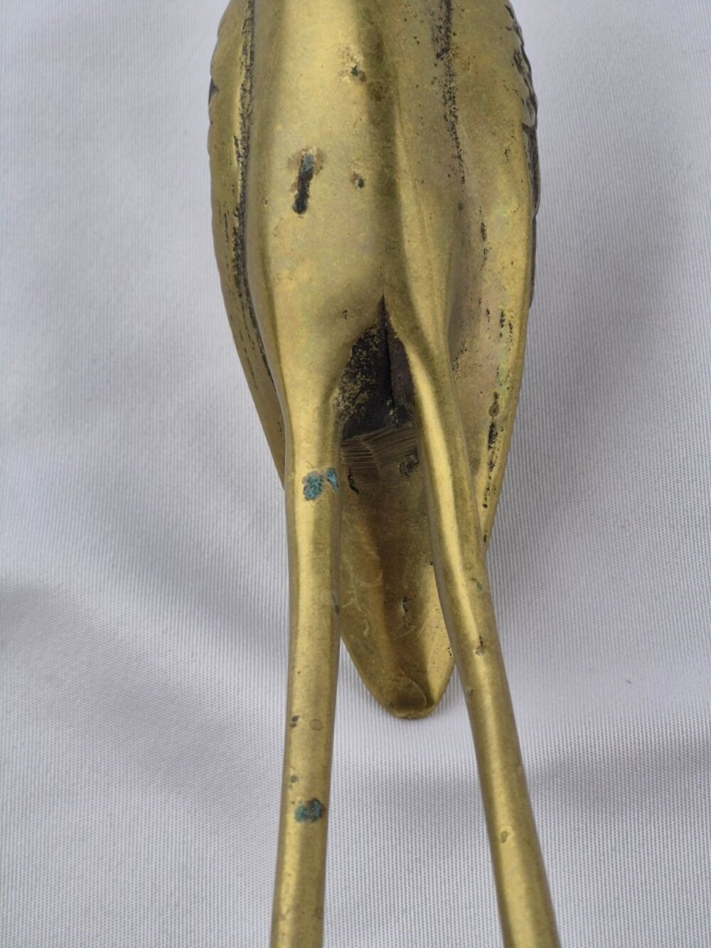 Vintage Leonard Silver Mfg Co. Solid Brass Crane Heron Figurines Korea Set of 2 - Picture 14 of 16